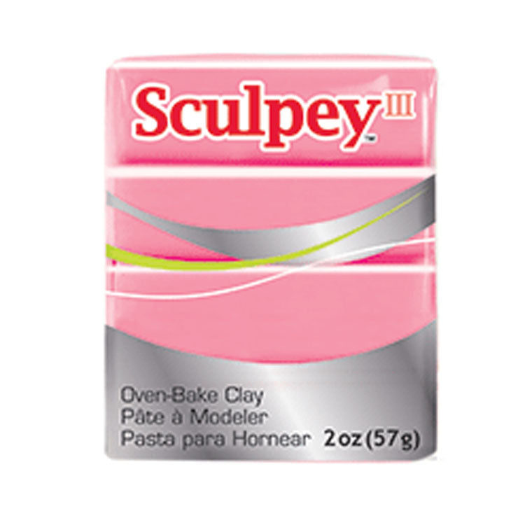 Sculpy III Polymer Clay 2oz Hot Pink