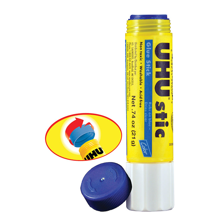 Uhu Color Glue Stick Large .74oz