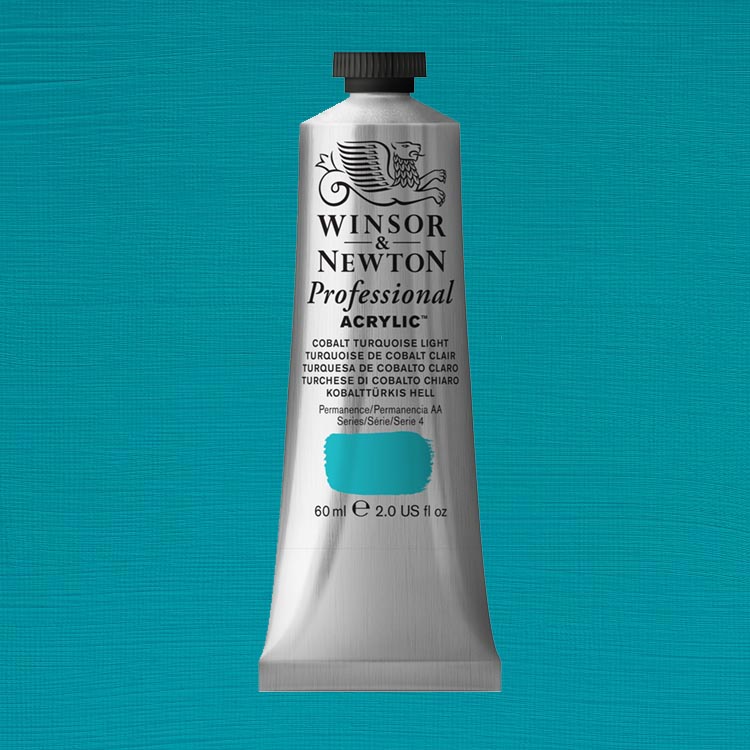 Winsor Newton Artists Acrylic Cobalt Turquoise Light 60ml ⚠️