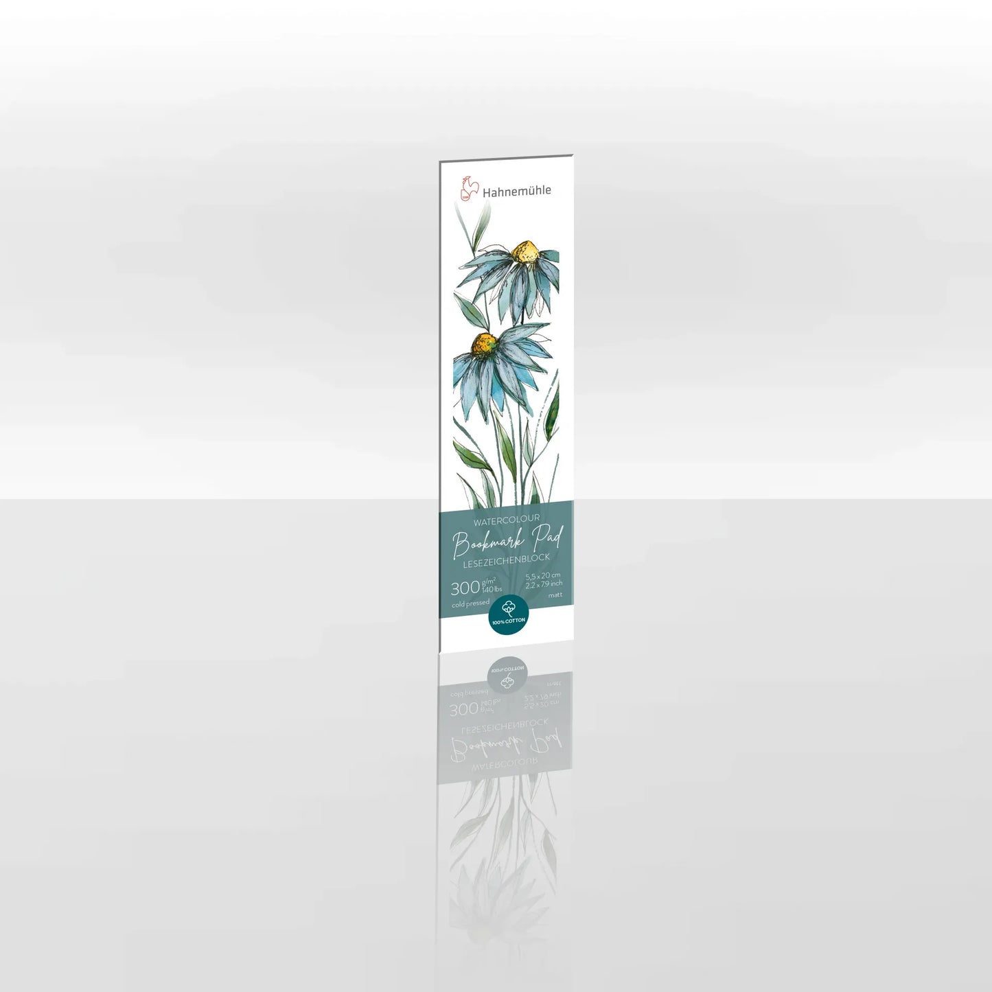 Hahnemuhle 2"x8" Watercolor Bookmark Pad Cold Press 15 sheet