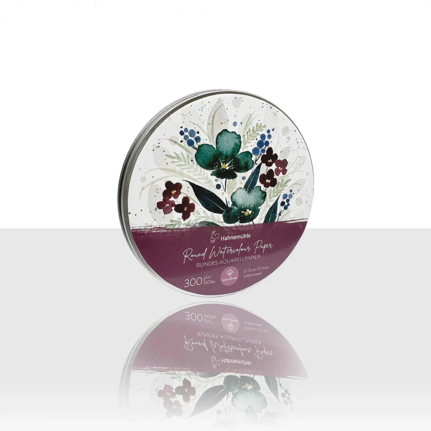 Hahnemuhle 5" Round Watercolor CP 300gsm 30 Sheet Tin