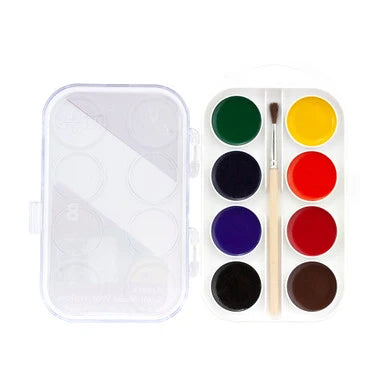 Richeson Playcolor Watercolor 8 Color w/Brush Set