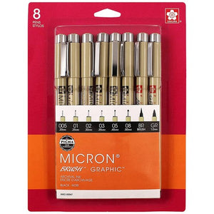 Sakura Pigma Micron 8-pk Black