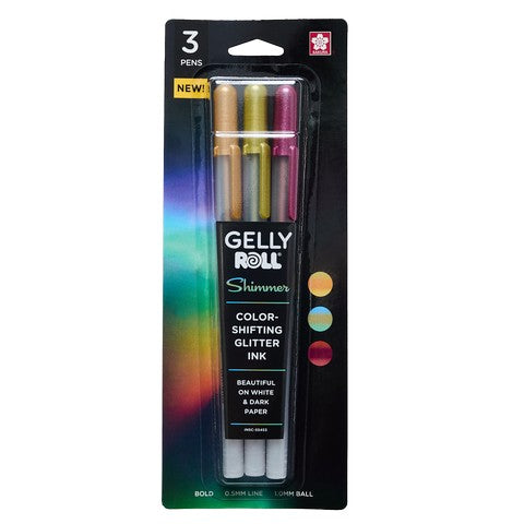 Gelly Roll 3 pack Shimmer Color Shifting Glitter Ink
