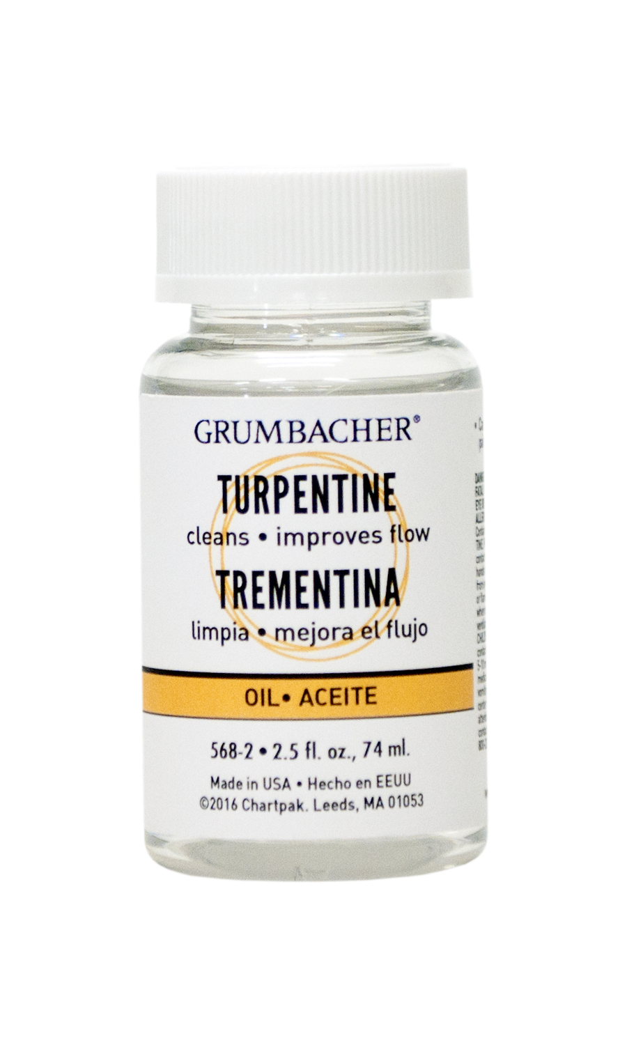 Grumbacher Gum Spirit Turpentine 2.5oz