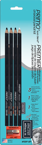 Primo® Euro Blend Charcoal Pencil Set