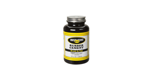 Brush In Cap Plastic Jar Rubber Cement 8oz