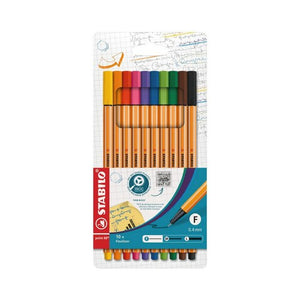 Stabilo 88 Fineliner Pen Set of 10