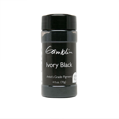 Gamblin Dry Pigment Ivory Black 4oz
