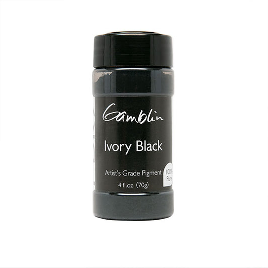 Gamblin Dry Pigment Ivory Black 4oz