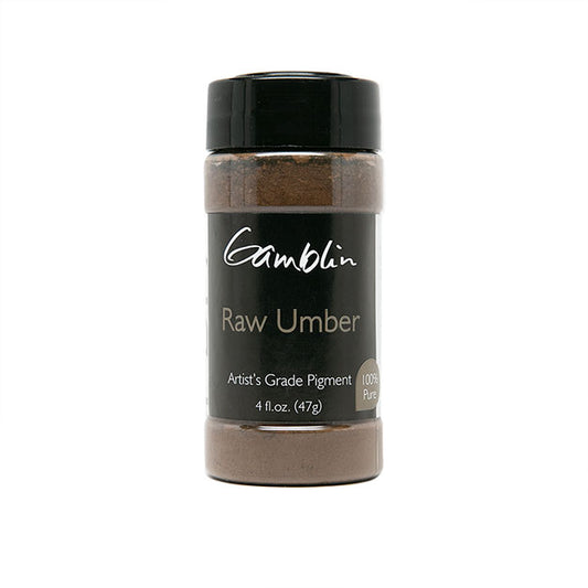 Gamblin Dry Pigment Raw Umber 4oz ⚠️