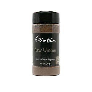 Gamblin Dry Pigment Raw Umber 4oz ⚠️