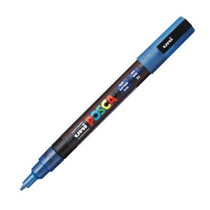Posca Paint Marker PC-3M Fine Glitter Blue