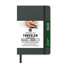Pentalic Journal Pocket Dot Grid 4x6 Deep Gray