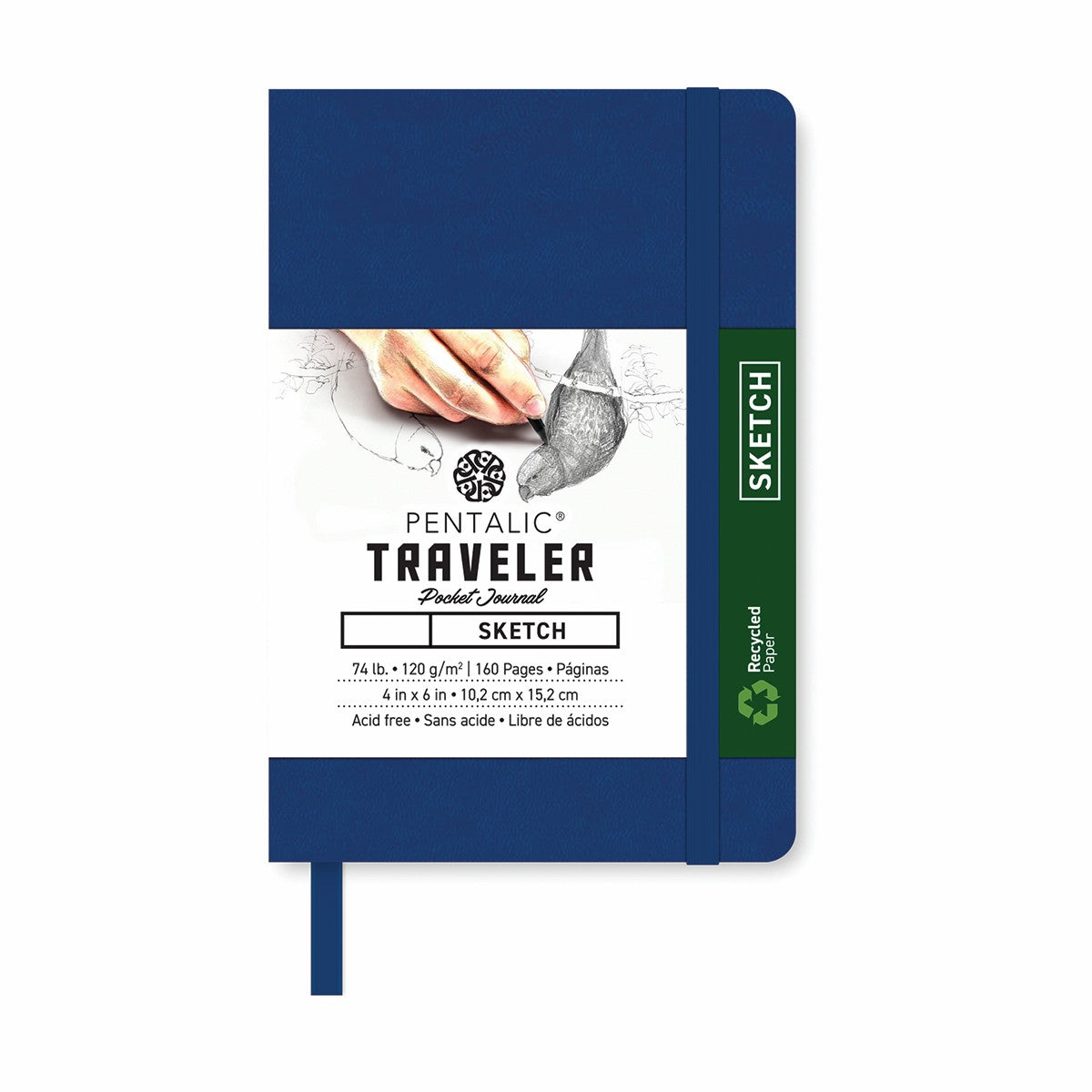 Pentalic Journal Pocket Sketch 4x6 Royal Blue