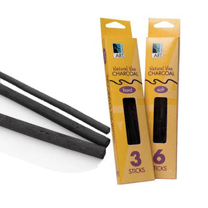 Art Alternatives Vine Charcoal Thin Medium 6 Pack