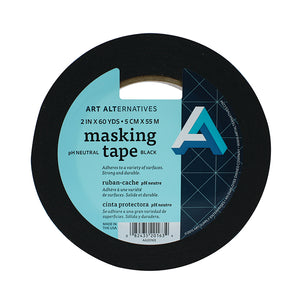 Art Alternatives Acid Free Black Masking Tape 2"