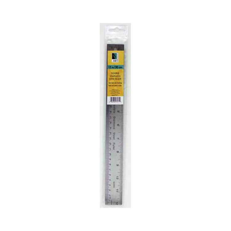 Art Alternatives Flexible Stainless Steel Ruler 24" Cork Back