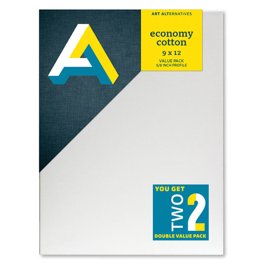 Economy Cotton Canvas 9x12 2 Pack 5/8in Profile