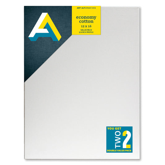 Economy Cotton Canvas 12x16 2 Pack 5/8in Profile