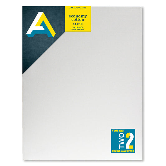 Economy Cotton Canvas 14x18 2 Pack 5/8in Profile
