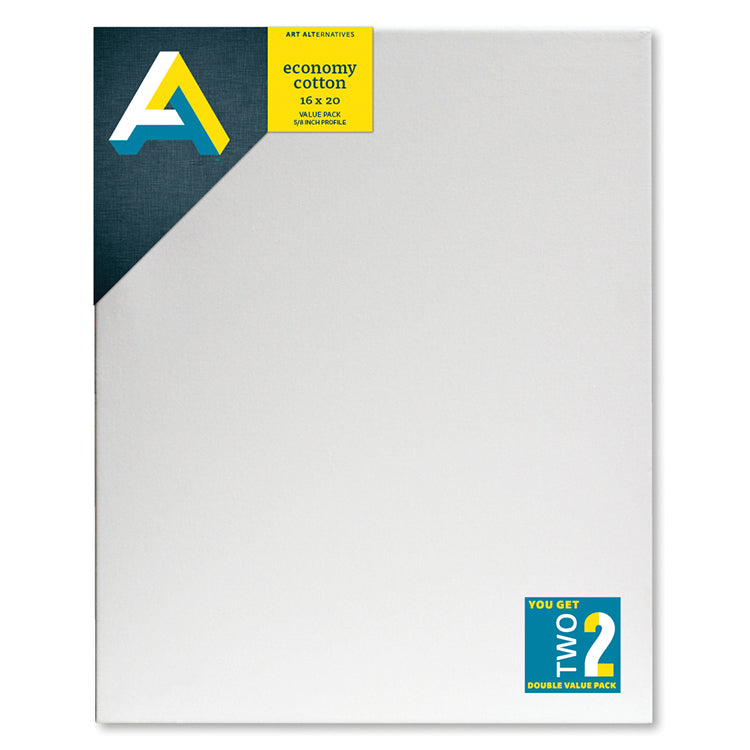 Economy Cotton Canvas 16x20 2 Pack 5/8in Profile