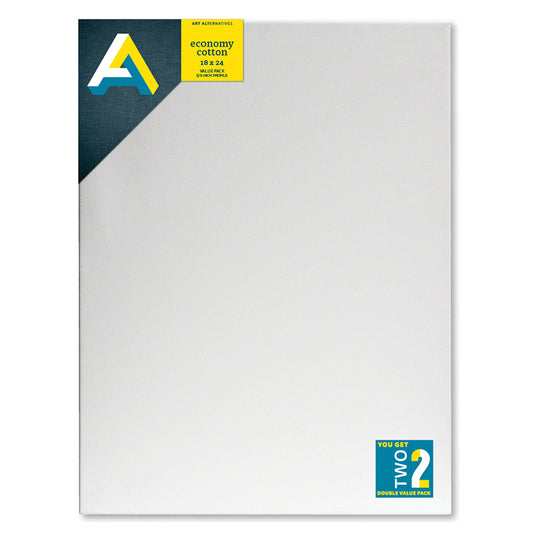 Economy Cotton Canvas 18x24 2 Pack 5/8in Profile