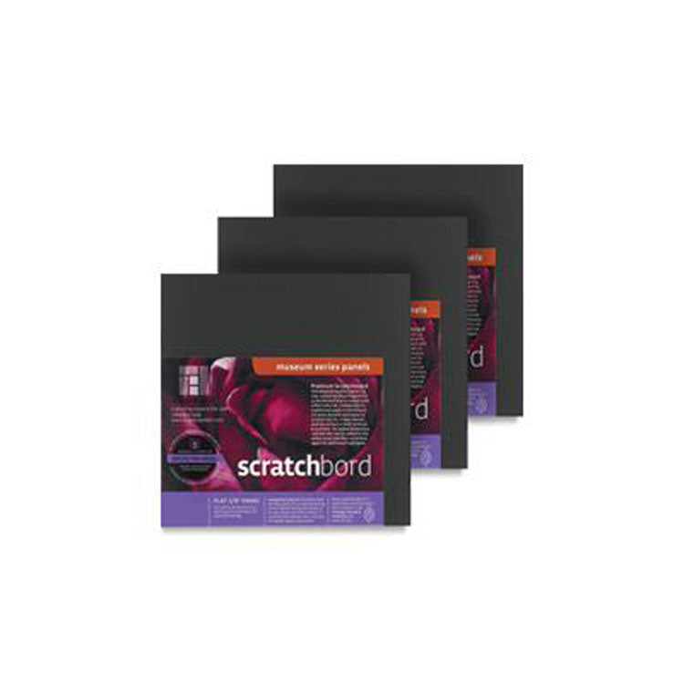 Ampersand Scratchbord Panel 6x6 3 Pack