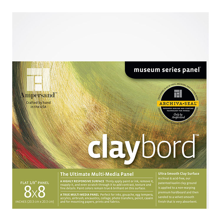 Ampersand Claybord Panel 8x8