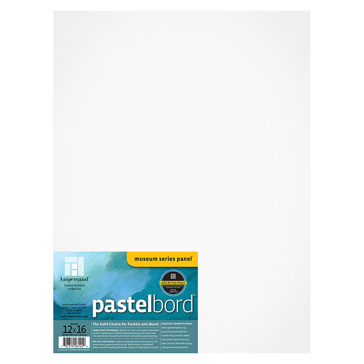 Ampersand Pastelbord Panel 12x16 White
