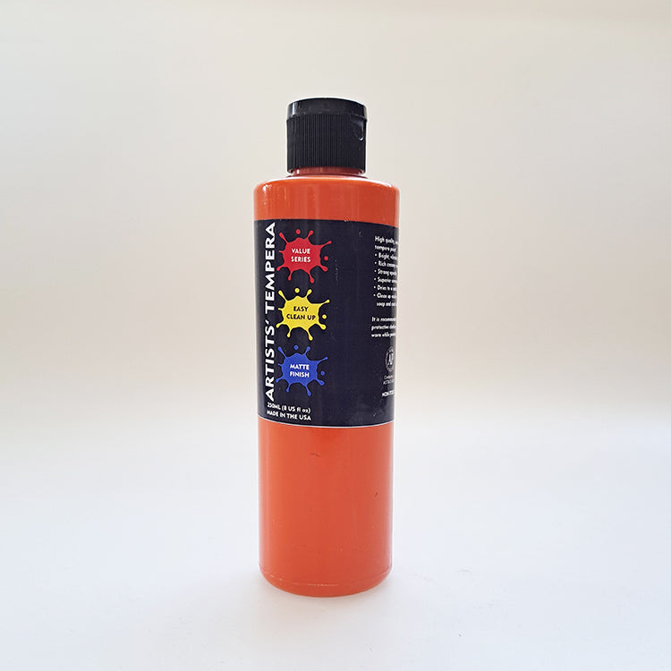 Art Materials Artists Tempera Paint 8oz Orange