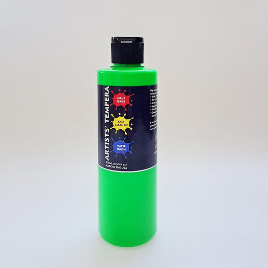 Art Materials Artists Tempera Paint 8oz Fluorescent Green
