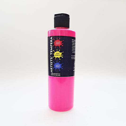 Art Materials Artists Tempera Paint 8oz Fluorescent Pink