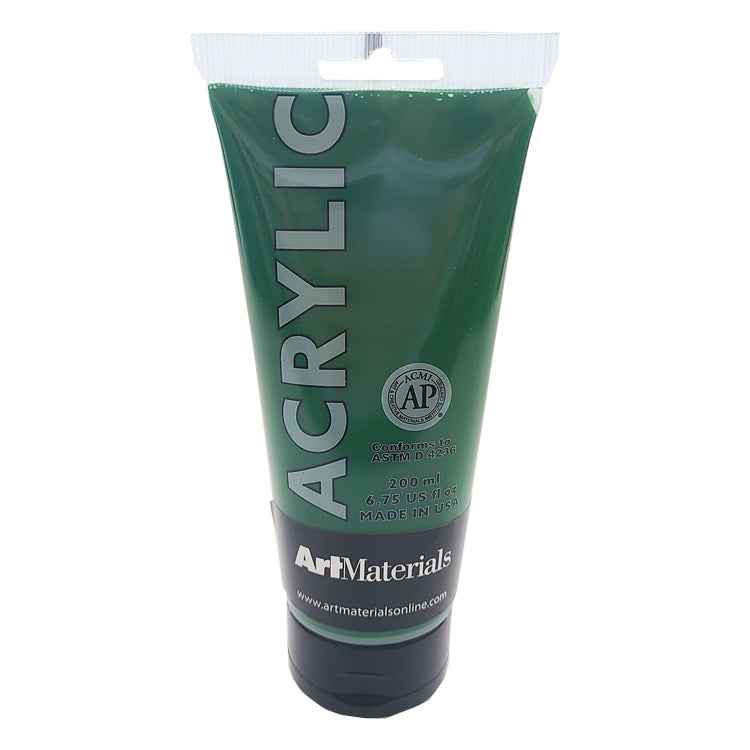 Art Materials Acrylic 200ml Permanent Green