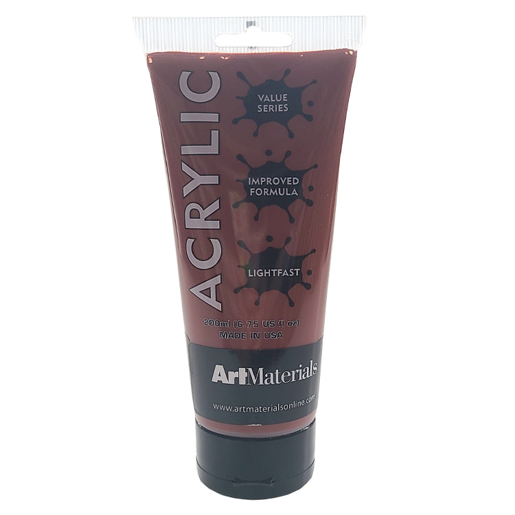 Art Materials Acrylic 200ml Burnt Sienna