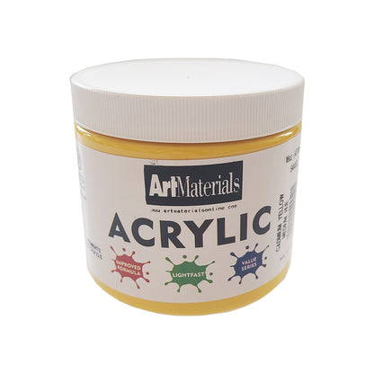 Art Materials Acrylic 16oz Cadmium Yellow Medium Hue