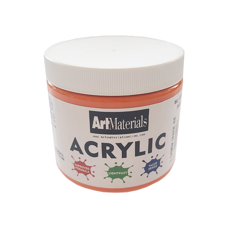Art Materials Acrylic 16oz Cadmium Orange Hue