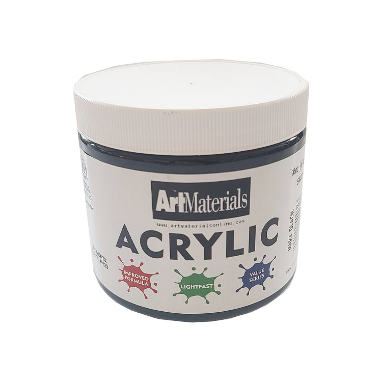 Art Materials Acrylic 16oz Mars Black