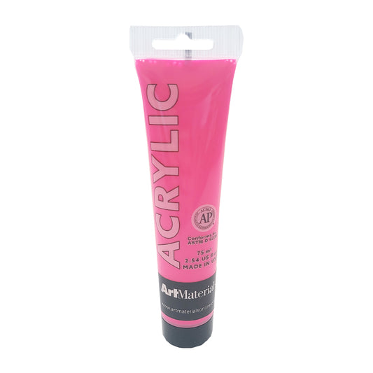 Art Materials Acrylic 75ml Neon Pink