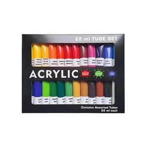 At Materials Acrylics 22ml 24 Tube Set