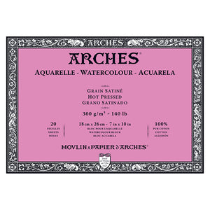 Arches Watercolor Block Hot Press 140lb 7x10