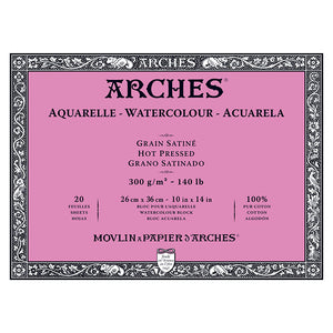 Arches Watercolor Block Hot Press 140lb 10x14
