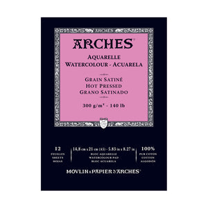 Arches Watercolor Block Hot Press 140lb 9x12