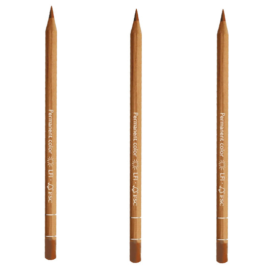 Caran d'Ache Luminance Pencil Brown Ochre Box of 3