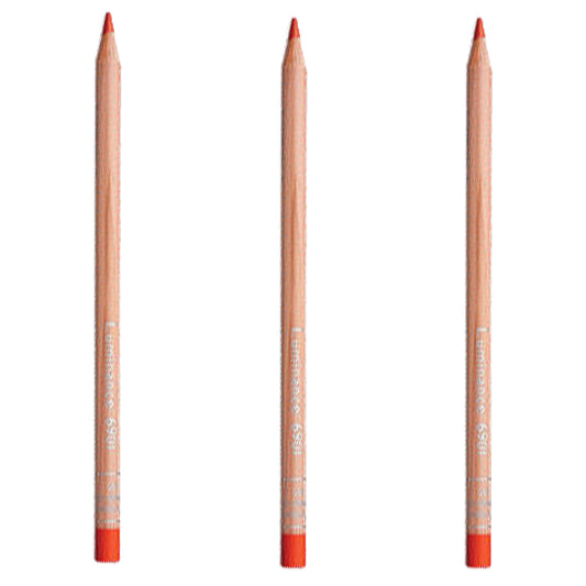 Caran d'Ache Luminance Pencil Permanent Red Box of 3