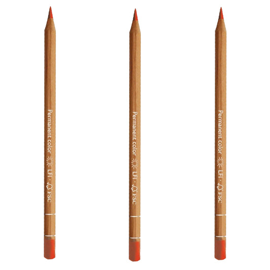 Caran d'Ache Luminance Pencil Scarlet Box of 3