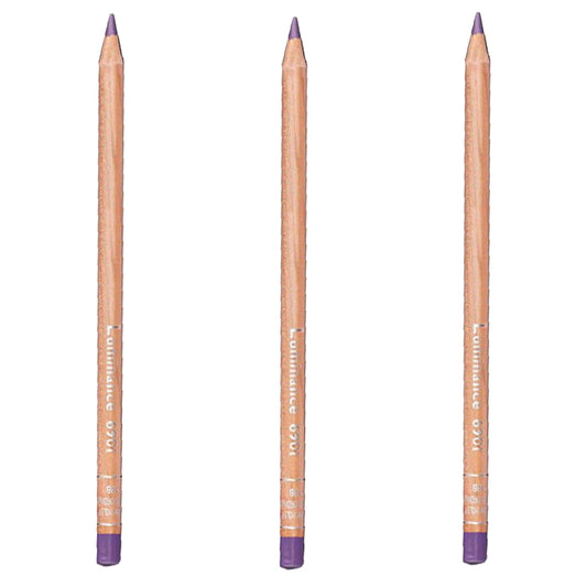 Caran d'Ache Luminance Pencil Violet Brown Box of 3