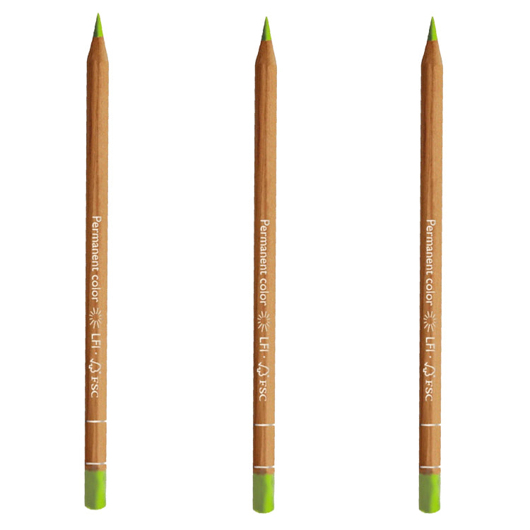 Caran d'Ache Luminance Pencil Spring Green Box of 3