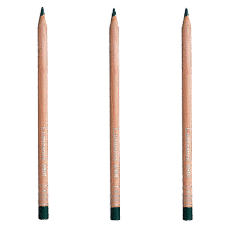 Caran d'Ache Luminance Pencil Dark Sap Green Box of 3