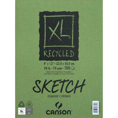 Canson XL Recycled Sketch Pad 9x12